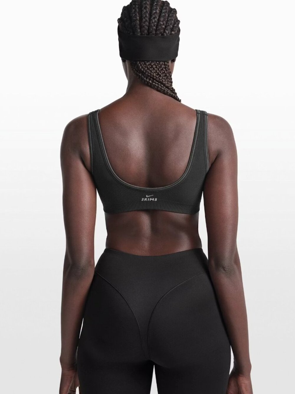 NWT NikeSKIMS Ribbed Seamless Mirco Scoop Bra